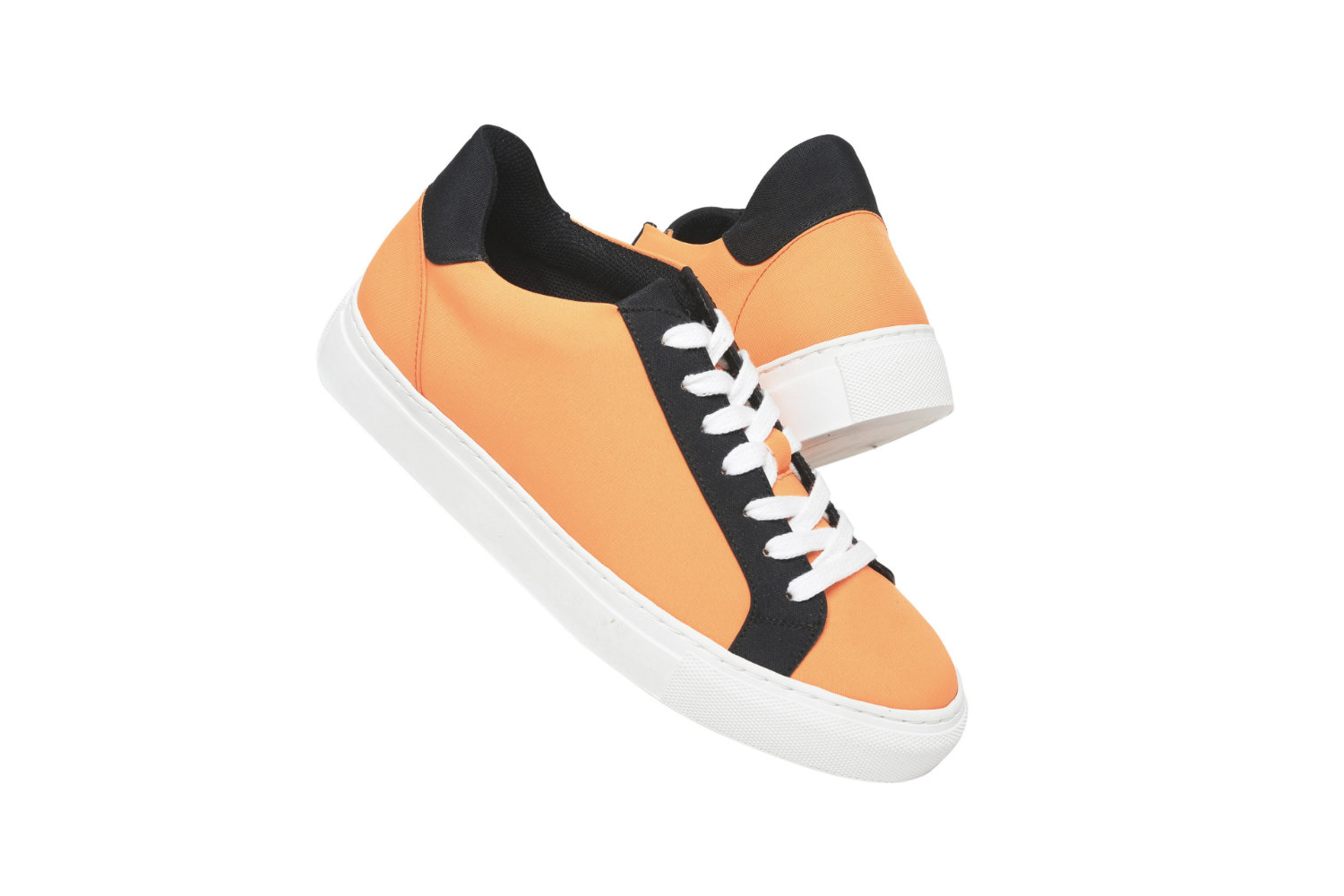 Sneaker Nimber Ocean aus recyceltem Material in schwarz-orange Werbeartikel für Firmen
